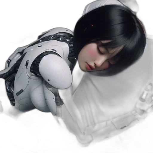 robot, creature, face, weapon transparent PNG cut-out