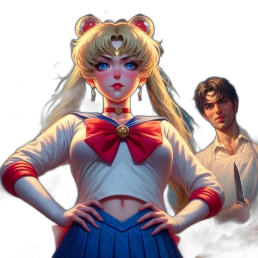 anime, concept art, comic book art, fantasy art transparent PNG cut-out