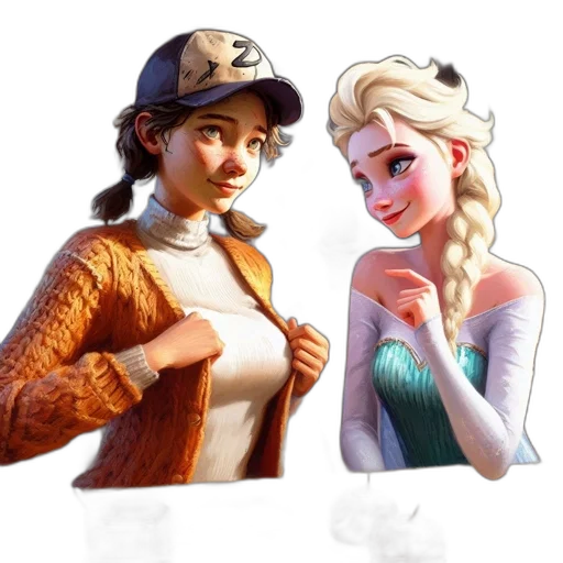 hat, crown, face, dress transparent PNG cut-out