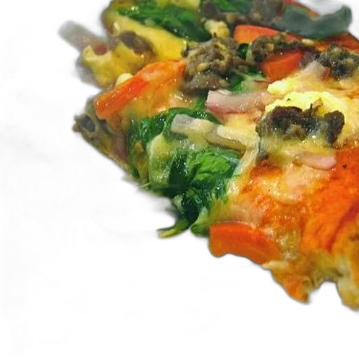 food, crown, 3d render, photorealistic transparent PNG cut-out