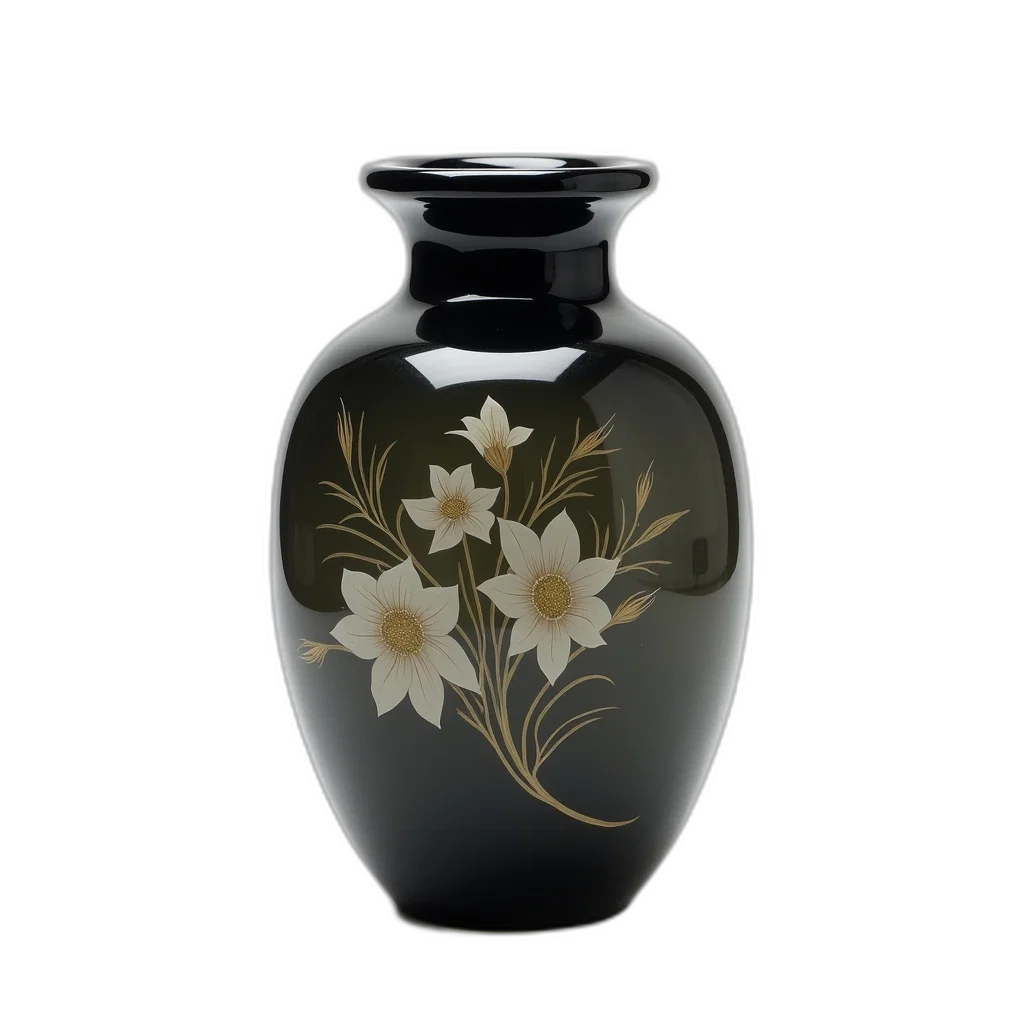 bottle, flower, photorealistic, 3d render transparent PNG cut-out
