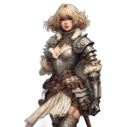 sword, weapon, dress, staff transparent PNG cut-out