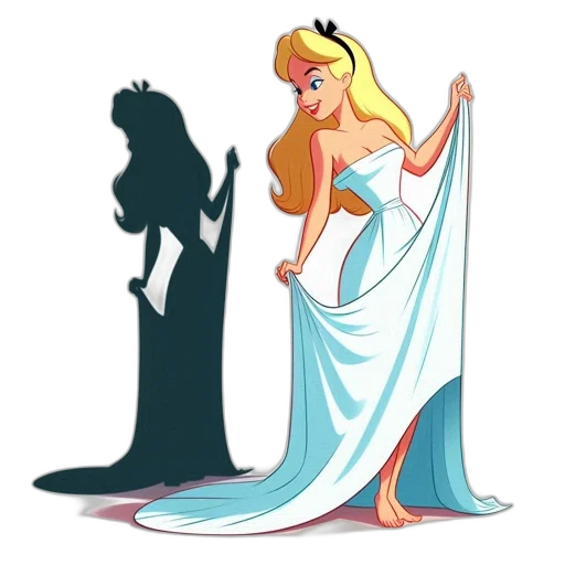 dress, crown, staff, concept art transparent PNG cut-out