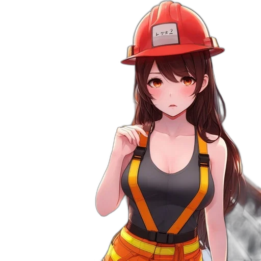 staff, hat, dress, anime transparent PNG cut-out