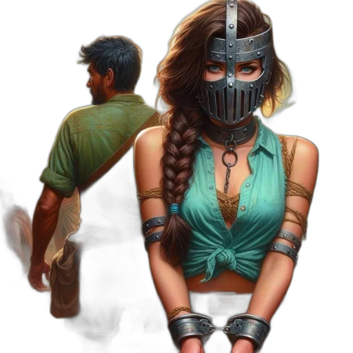 mask, concept art, fantasy art, comic book art transparent PNG cut-out