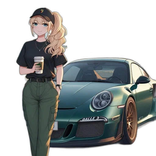 car, animal, anime, cartoon transparent PNG cut-out