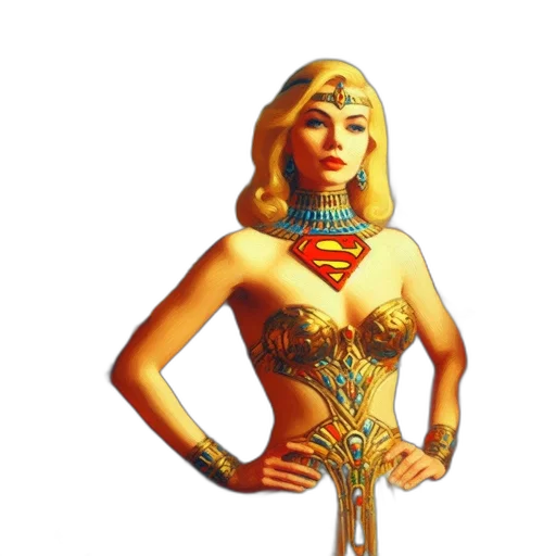 jewelry, crown, staff, comic book art transparent PNG cut-out