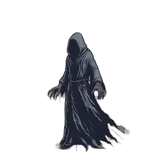 creature, staff, mask, jacket transparent PNG cut-out