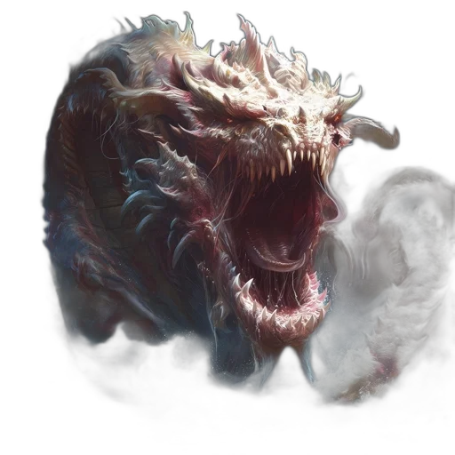 dragon, creature, face, mask transparent PNG cut-out
