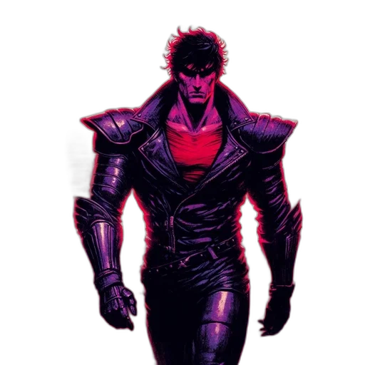 jacket, comic book art, concept art, cyberpunk transparent PNG cut-out