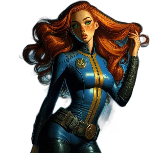 comic book art, concept art, fantasy art, cartoon transparent PNG cut-out