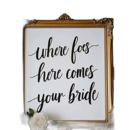 jewelry, handwritten, bride, sign transparent PNG cut-out