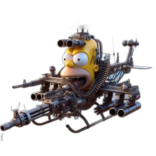 robot, weapon, car, animal transparent PNG cut-out