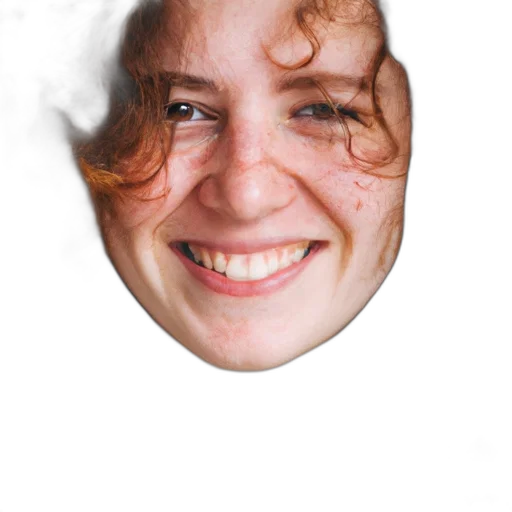 face, mask, hair, crown transparent PNG cut-out