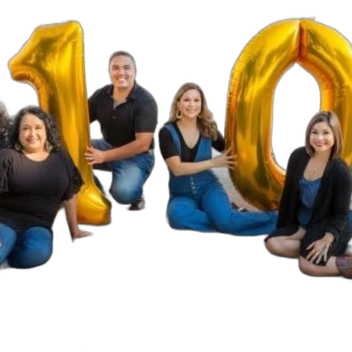 group, people, posing, large transparent PNG cut-out