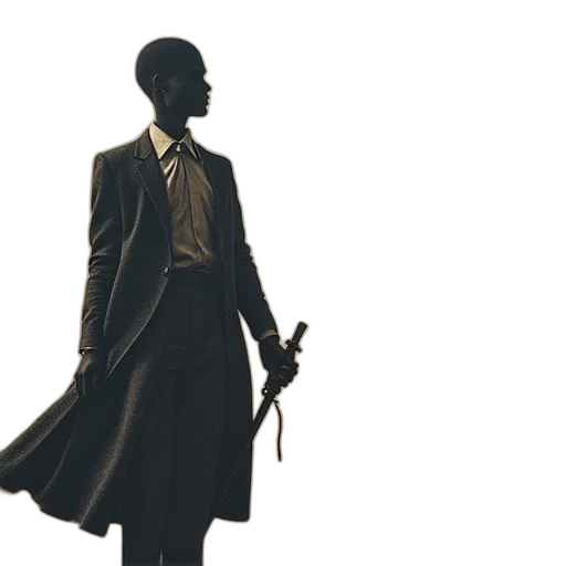 staff, sword, jacket, concept art transparent PNG cut-out