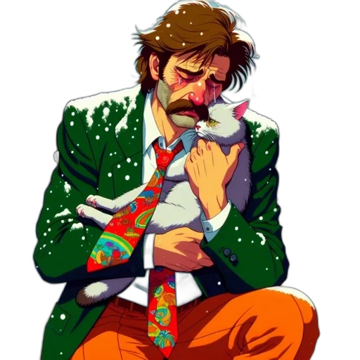 jacket, pixel art, concept art, comic book art transparent PNG cut-out