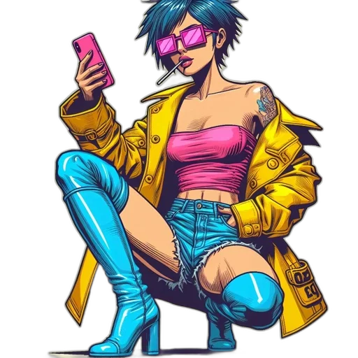 jacket, weapon, robot, dress transparent PNG cut-out