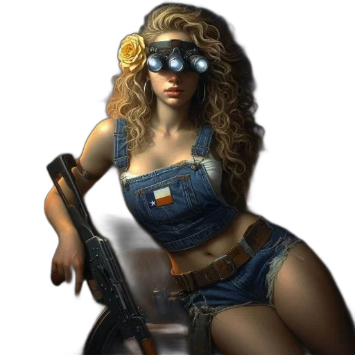 weapon, concept art, comic book art, cyberpunk transparent PNG cut-out