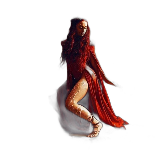 dress, hair, fantasy art, concept art transparent PNG cut-out