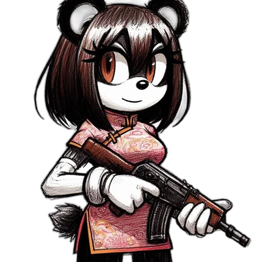 weapon, staff, animal, pixel art transparent PNG cut-out