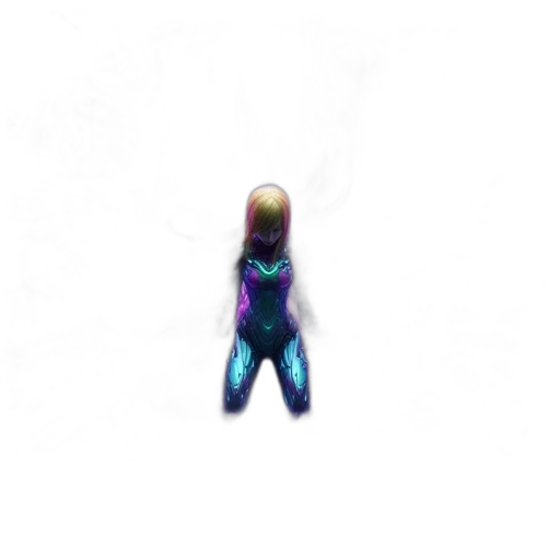 robot, creature, hair, mask transparent PNG cut-out