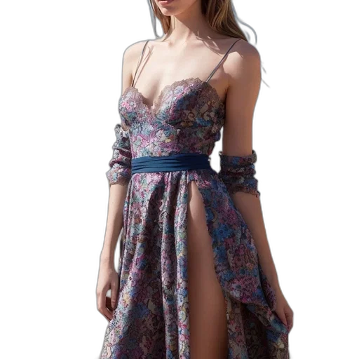 dress, jewelry, photorealistic, concept art transparent PNG cut-out