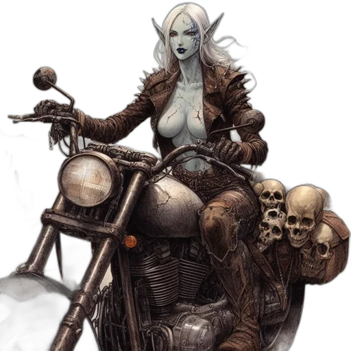 fantasy art, concept art, comic book art, photorealistic transparent PNG cut-out
