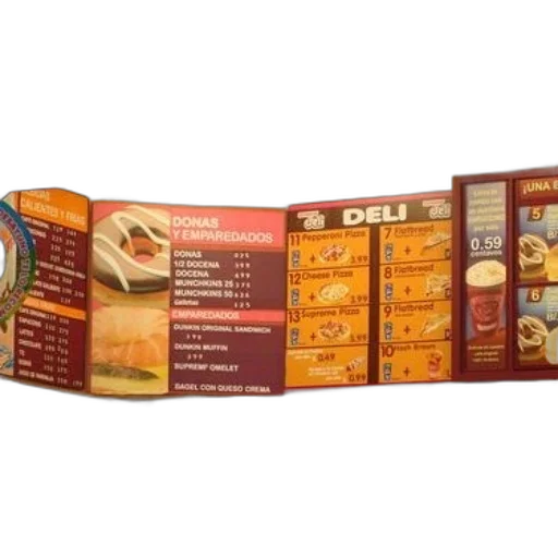 food, menu, board, dunkin transparent PNG cut-out