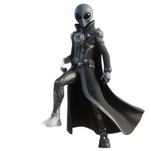 robot, concept art, 3d render, futuristic transparent PNG cut-out