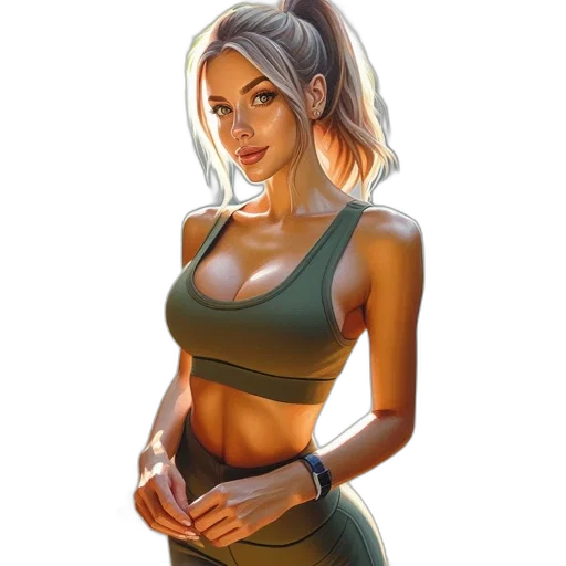dress, weapon, fantasy art, comic book art transparent PNG cut-out