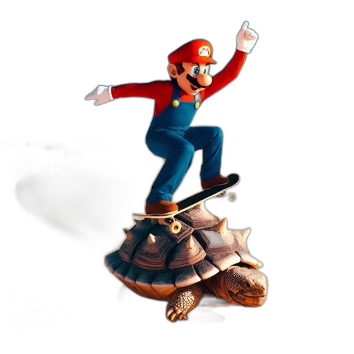 animal, hat, concept art, 3d render transparent PNG cut-out
