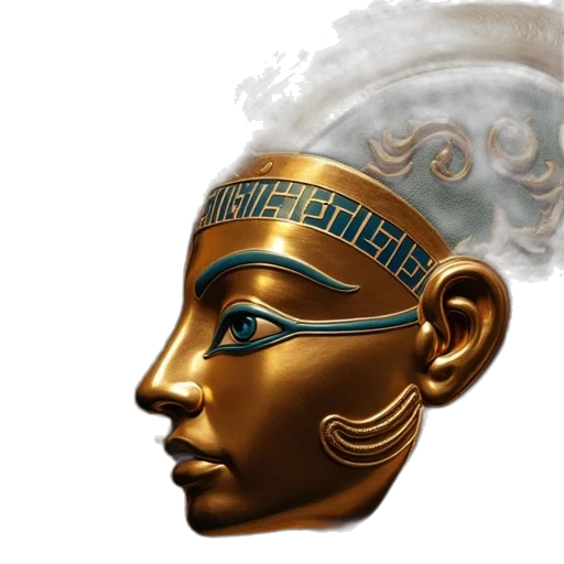 crown, jewelry, mask, vaporwave transparent PNG cut-out