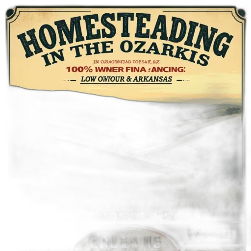 vintage-style, advertisement, homesteading, ozarks transparent PNG cut-out