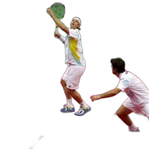 photorealistic, 3d render, two, tennis transparent PNG cut-out