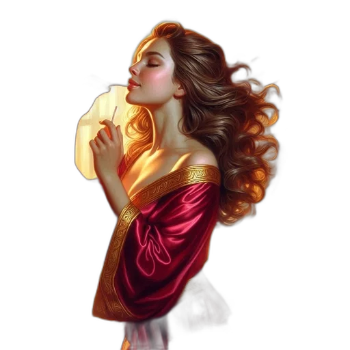jacket, dress, concept art, oil painting transparent PNG cut-out