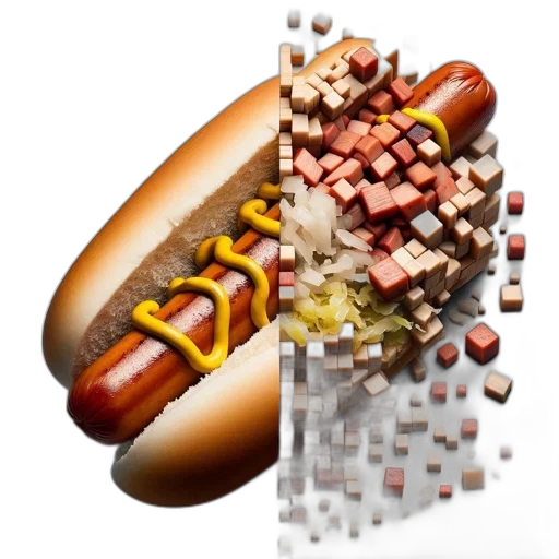 food, animal, weapon, 3d render transparent PNG cut-out
