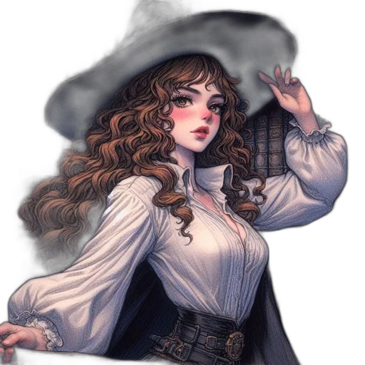 staff, dress, face, crown transparent PNG cut-out
