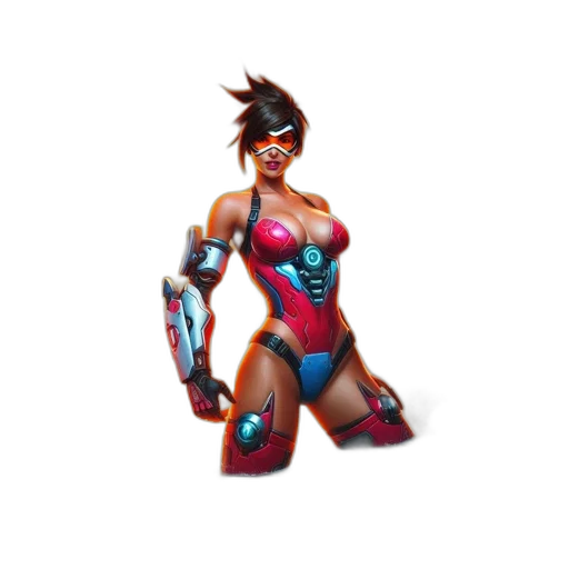 weapon, robot, staff, dress transparent PNG cut-out