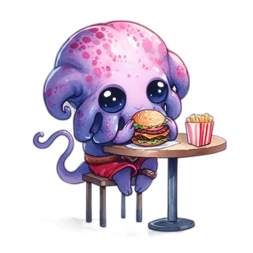 creature, food, animal, robot transparent PNG cut-out