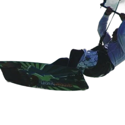 shoes, person, kiteboarding, vibrant transparent PNG cut-out