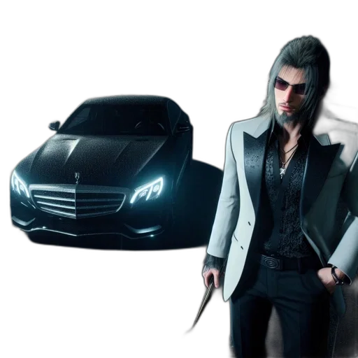 car, jacket, concept art, 3d render transparent PNG cut-out