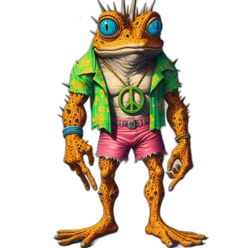 creature, animal, jacket, mask transparent PNG cut-out