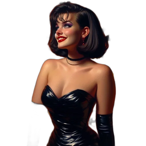 dress, comic book art, photorealistic, concept art transparent PNG cut-out