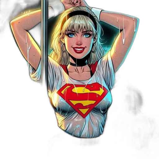 dress, jewelry, comic book art, cartoon transparent PNG cut-out