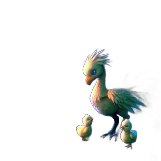 dragon, creature, animal, staff transparent PNG cut-out