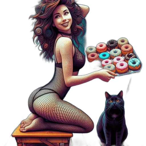 food, comic book art, pixel art, concept art transparent PNG cut-out