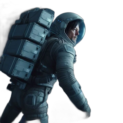 jacket, robot, concept art, cyberpunk transparent PNG cut-out