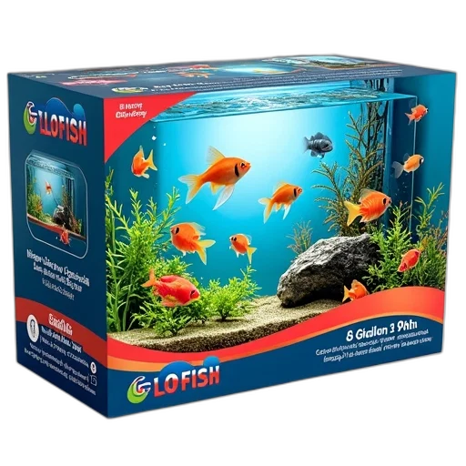 3d render, underwater, colorful, aquarium transparent PNG cut-out