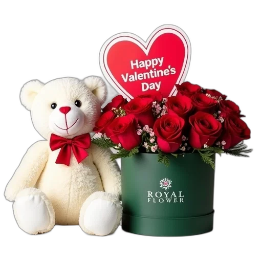 white, teddy, bear, red transparent PNG cut-out